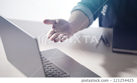 A confident business manager for finance, investment, innovation, and success. 121254425