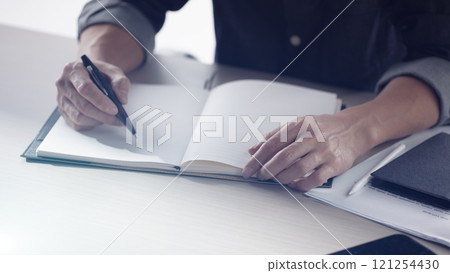 A confident business manager for finance, investment, innovation, and success. 121254430