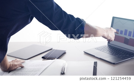 A confident business manager for finance, investment, innovation, and success. 121254459