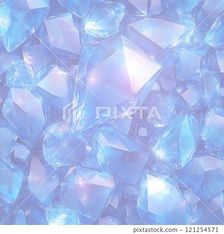 Blue diamond crystal beauty background 121254571