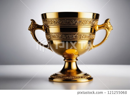 vintage gold cup closeup 121255068