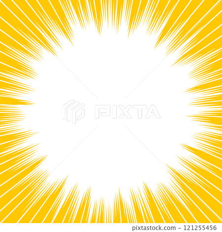 Concentrated line yellow square Concentrated line yellow square 121255456