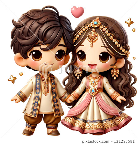 Prince and princess doll 121255591