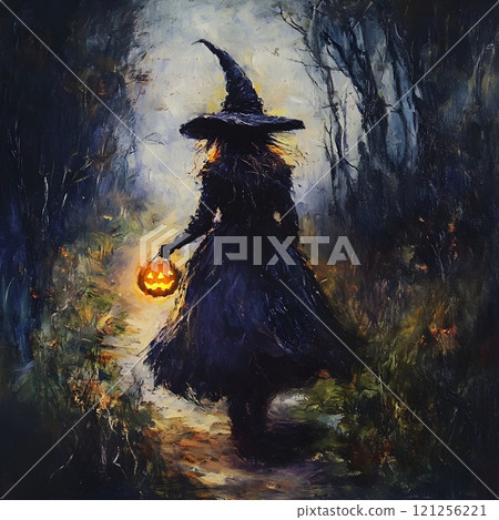 human skull and flower carved on wood 121256221