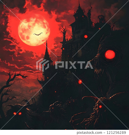 pumpkins in the forest 121256289