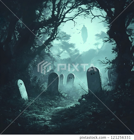 pumpkins in the forest 121256331