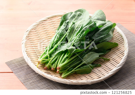 架子上超新鮮的菠菜 121256825