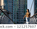 A middle-aged woman's lifestyle 121257607