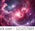 Mysterious space background 121257889