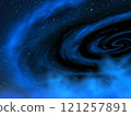 Nebula spreading in space 121257891