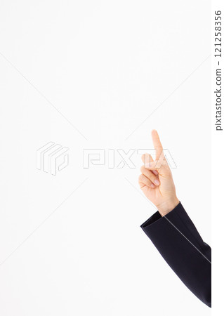 Pointing pose (stock photo) 121258356