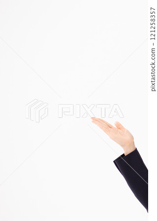 Recommended pose for hands (stock photo) 121258357