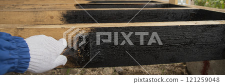 Waterproofing of wooden boards Waterproofing of wooden boards 121259048