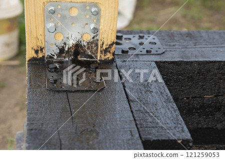 Waterproofing of wooden boards 121259053