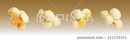 Realistic popcorn kernels 121259351