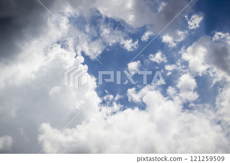 Beautiful clouds in the sky.  Pattern from clouds 121259509