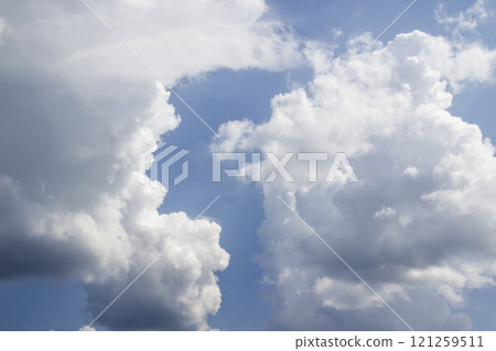 Beautiful clouds in the sky.  Pattern from clouds 121259511