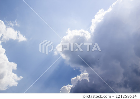 Beautiful clouds in the sky.  Pattern from clouds 121259514