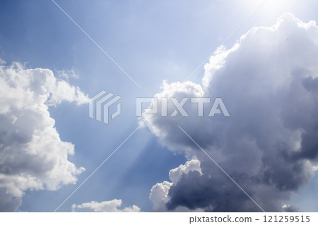 Beautiful clouds in the sky.  Pattern from clouds 121259515