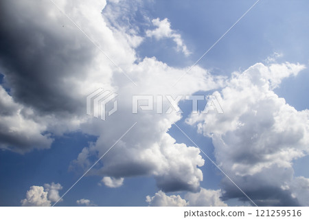 Beautiful clouds in the sky.  Pattern from clouds 121259516