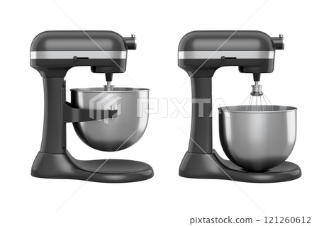 Modern kitchen mixer for cooking, blending and mixing on white background. 121260612