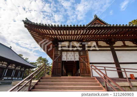 Ancient Toshodai-ji Buddhist temple founded in AD 759, UNESCO World Heritage Site in Nara, Japan Ancient Toshodai-ji Buddhist temple founded in AD 759, UNESCO World Heritage Site in Nara, Japan 121260903