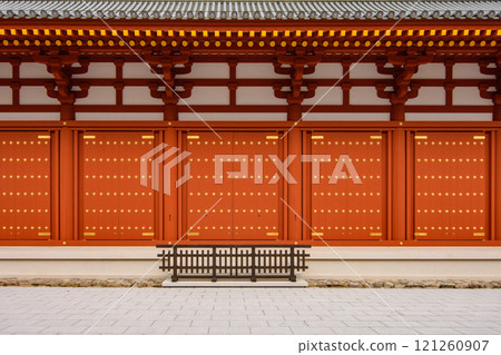 Yakushi-ji, one of the most famous ancient Buddhist temples in Japan, built in 680 AD in Nara, Japan Yakushi-ji, one of the most famous ancient Buddhist temples in Japan, built in 680 AD in Nara, Japan 121260907