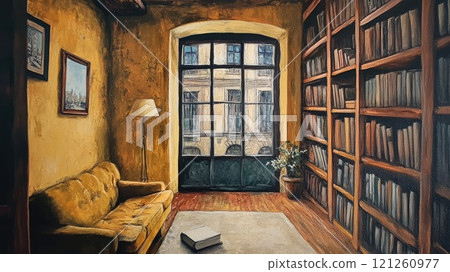 陽光書房裡的油畫_2 121260977