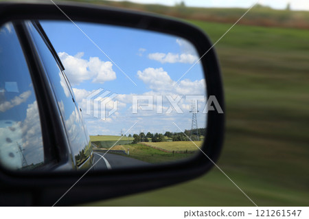 mirror of a car mirror of a car 121261547