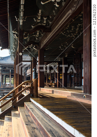 Higashi Honganji temple of Jodo Shin Buddhism in central Kyoto, Japan 121262310