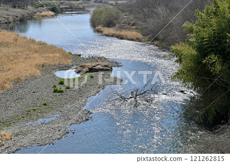 Walking around Kuragano: Karasu River, a first-class river, Kuragano-cho, Takasaki City 121262815