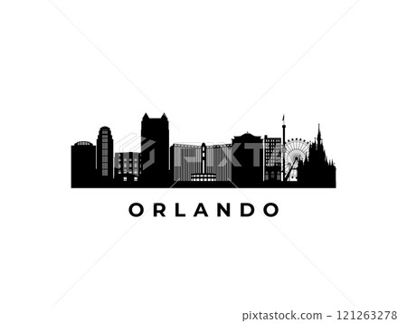Vector Orlando skyline. Vector Orlando skyline. 121263278