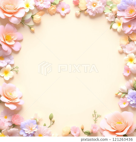 Attractive design with soft floral print Attractive design with soft floral print 121263436