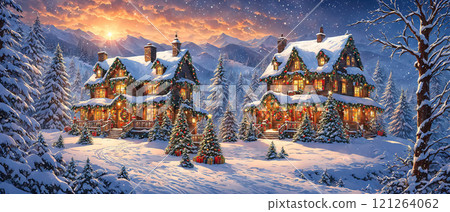 Christmas at a house deep in the mountains Christmas at a house deep in the mountains 121264062