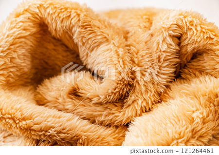 柔軟毛皮布料米色 121264461