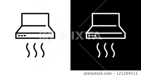 Range hood simple line icon Range hood simple line icon 121264511