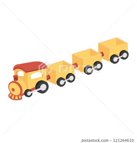 yellow train doodle cartoon flat yellow train doodle cartoon flat 121264610