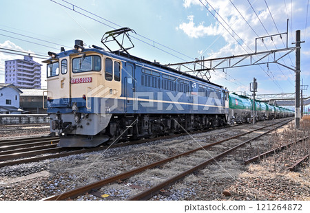 Railway JR Freight: EF65-2080 Freight train Kuraganocho, Takasaki City 121264872