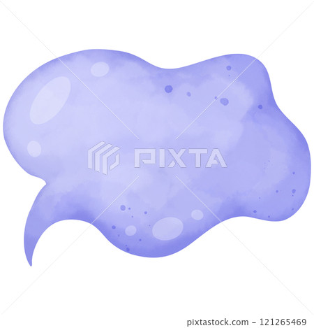 hand painted watercolor speech bubbles 121265469