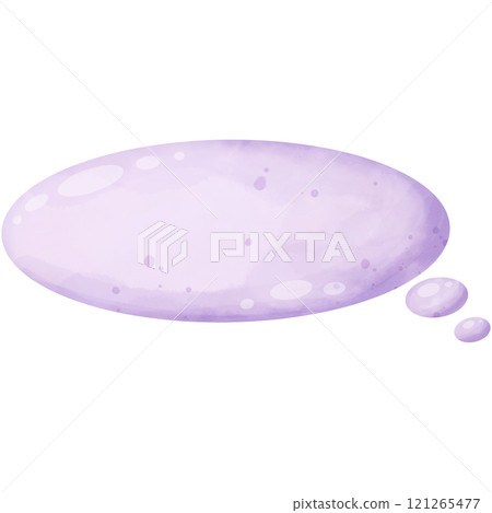 hand painted watercolor speech bubbles 121265477