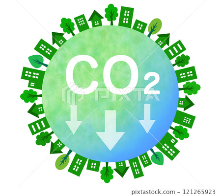 二氧化碳減量 生態形象 全球環境 121265923