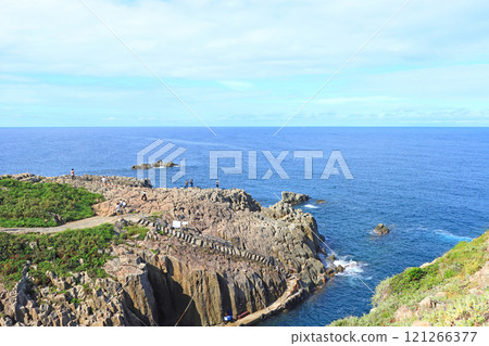 Scenery of Tojinbo, Sakai City, Fukui Prefecture Scenery of Tojinbo, Sakai City, Fukui Prefecture 121266377