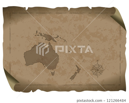 Old Map of Oceania 01_Brown 121266484