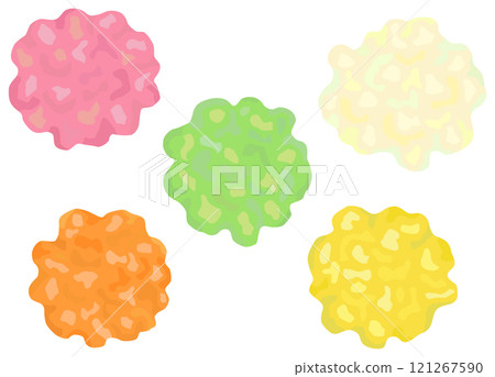 Colorful confetti illustration vector material Colorful confetti illustration vector material 121267590