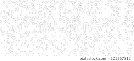 Geometric hexagon abstract science and technology background Geometric hexagon abstract science and technology background 121267812