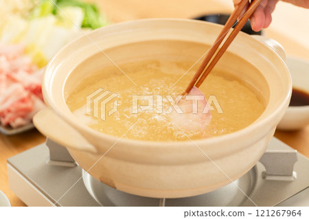 Enjoy pork shabu-shabu at home Enjoy pork shabu-shabu at home 121267964