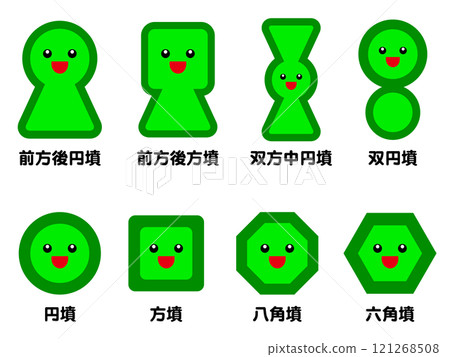 Various circular tomb illustrations set 5 121268508