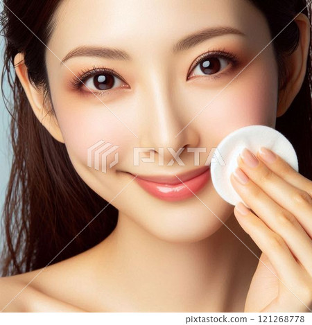 A woman with beautiful skin even without makeup 121268778