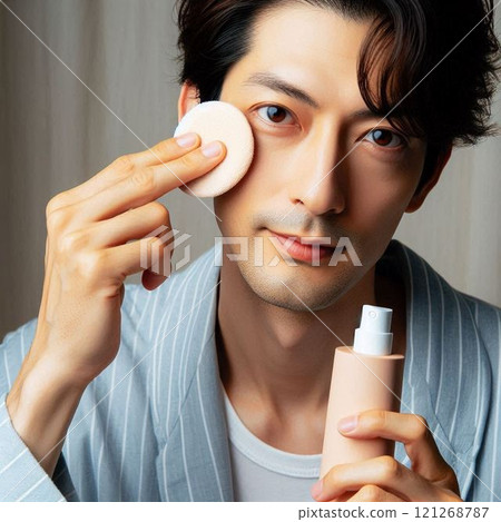 Skin care is important for men too! Men who take good care of their skin 121268787