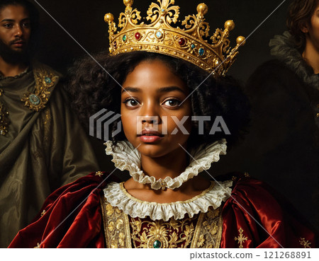 The girl queen in red. 121268891